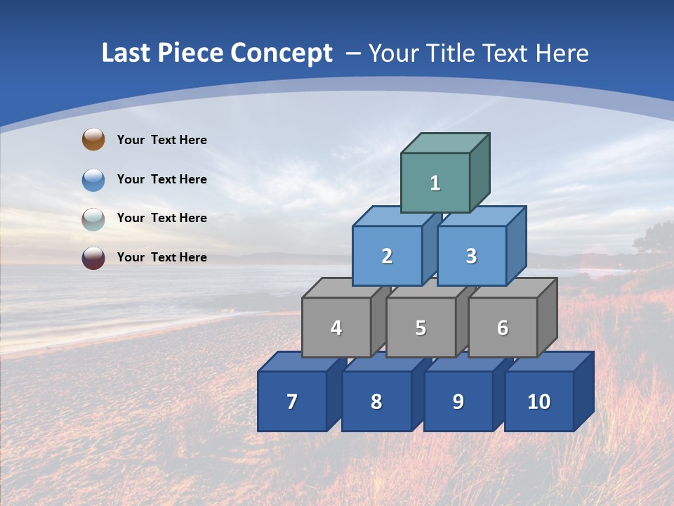 Blue Daylight Cabin PowerPoint Template