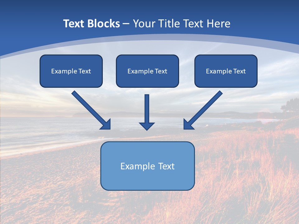 Blue Daylight Cabin PowerPoint Template