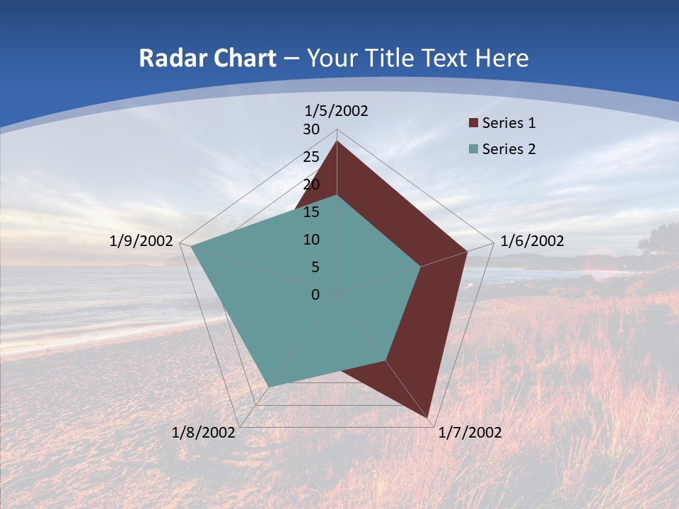 Blue Daylight Cabin PowerPoint Template