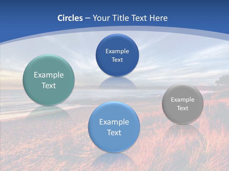 Blue Daylight Cabin PowerPoint Template