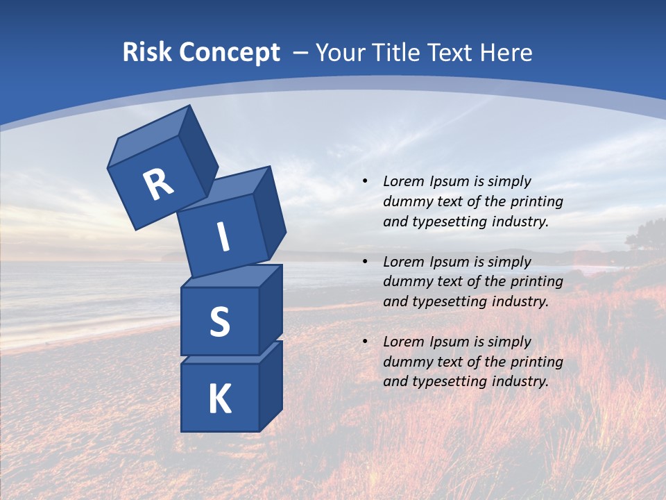 Blue Daylight Cabin PowerPoint Template