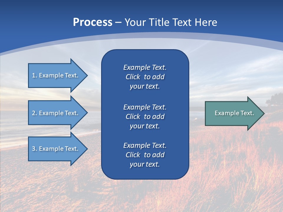 Blue Daylight Cabin PowerPoint Template