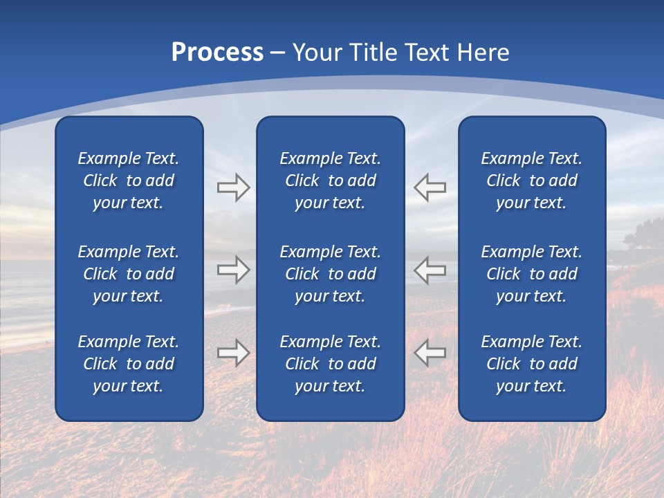 Blue Daylight Cabin PowerPoint Template