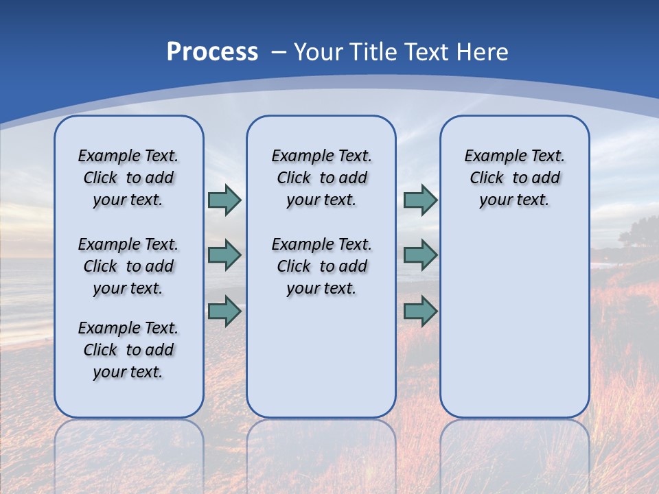 Blue Daylight Cabin PowerPoint Template