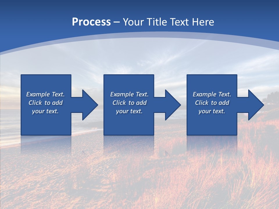 Blue Daylight Cabin PowerPoint Template
