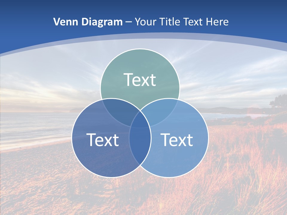 Blue Daylight Cabin PowerPoint Template