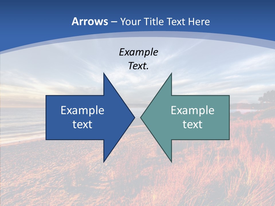 Blue Daylight Cabin PowerPoint Template
