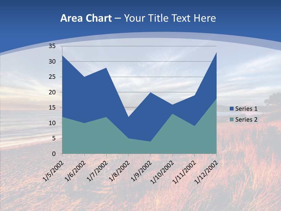 Blue Daylight Cabin PowerPoint Template