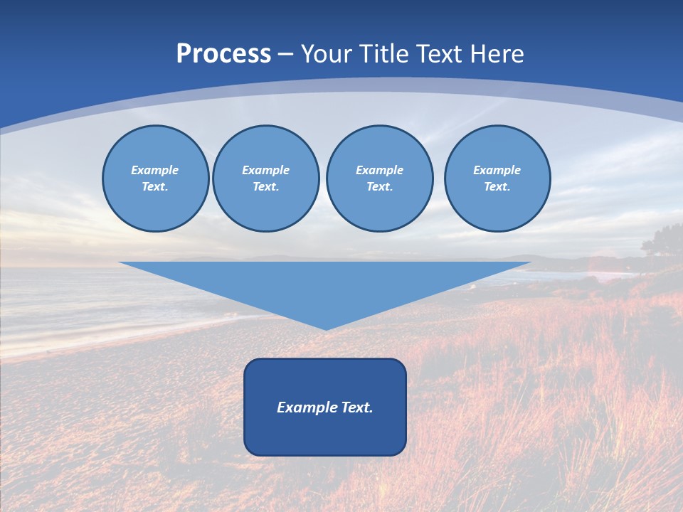 Blue Daylight Cabin PowerPoint Template