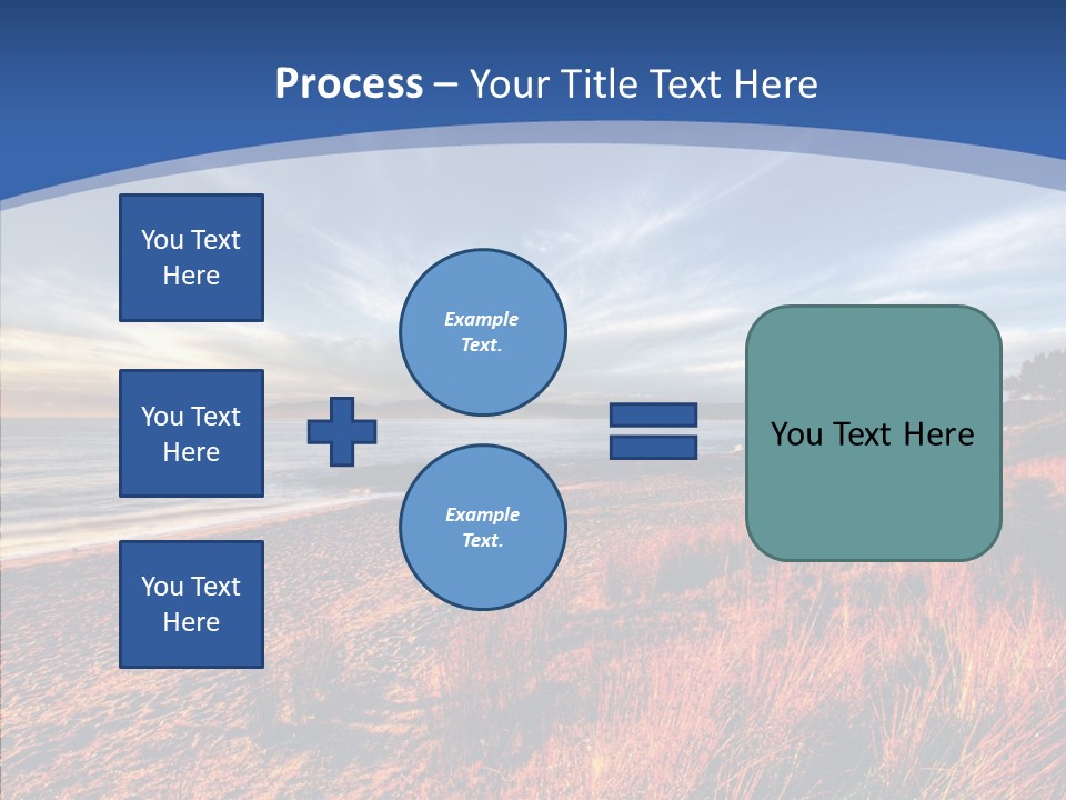 Blue Daylight Cabin PowerPoint Template