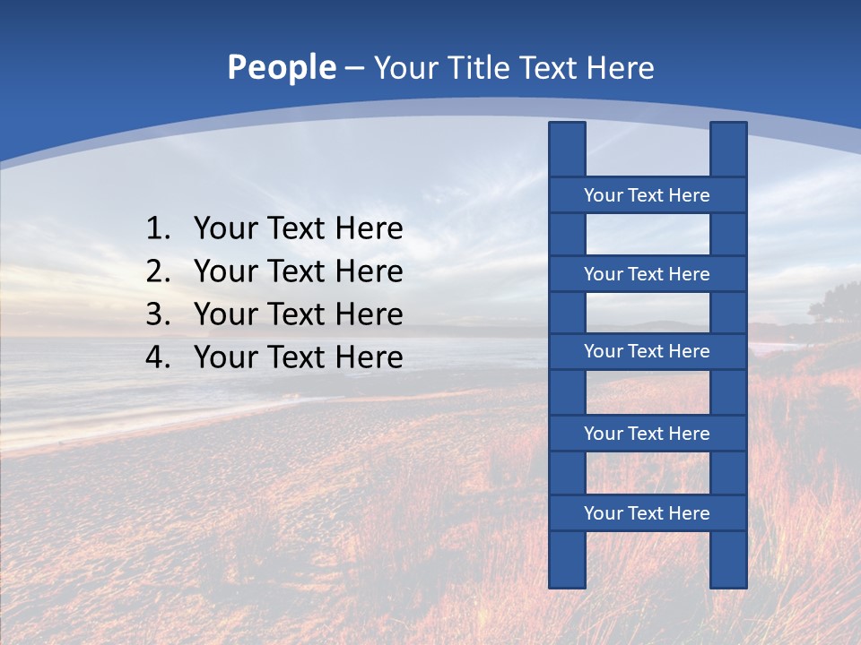 Blue Daylight Cabin PowerPoint Template
