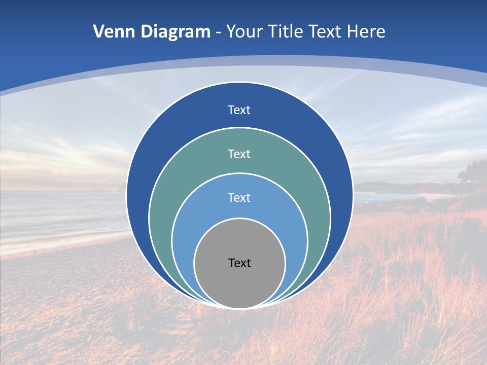 Blue Daylight Cabin PowerPoint Template