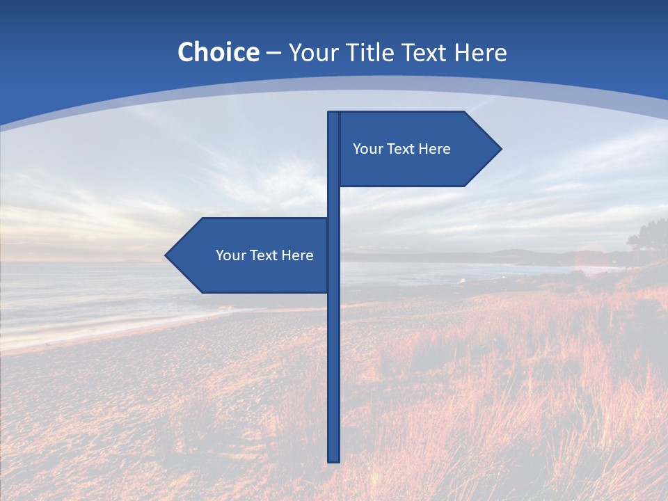 Blue Daylight Cabin PowerPoint Template