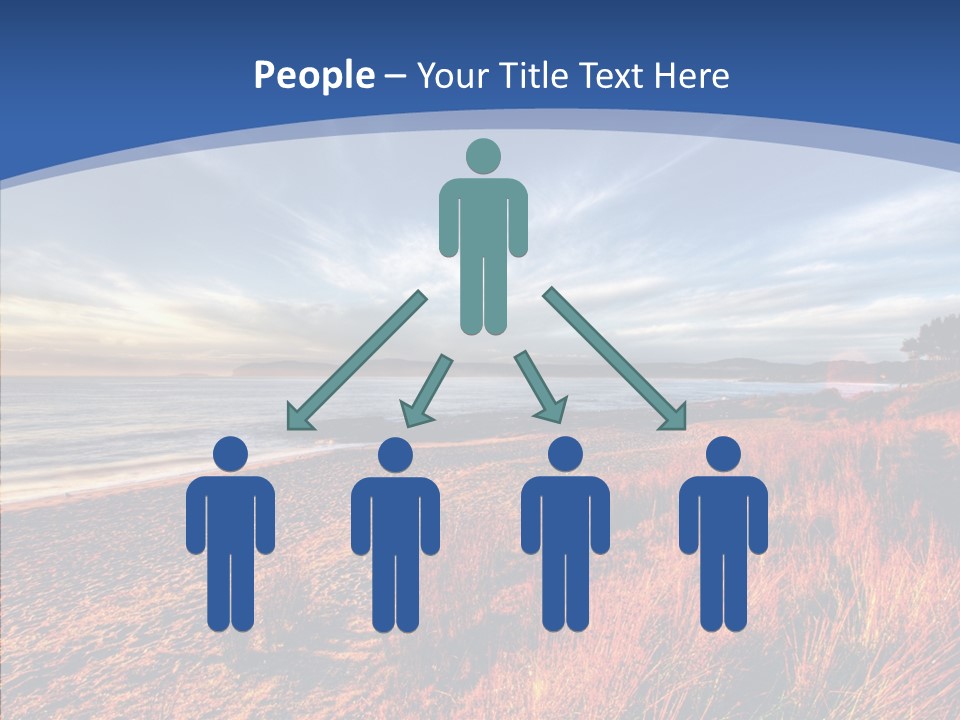 Blue Daylight Cabin PowerPoint Template