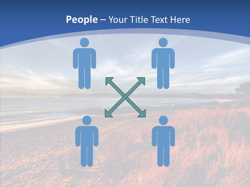 Blue Daylight Cabin PowerPoint Template