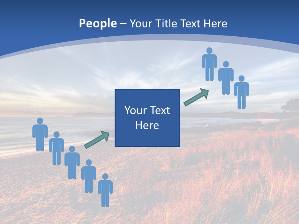 Blue Daylight Cabin PowerPoint Template