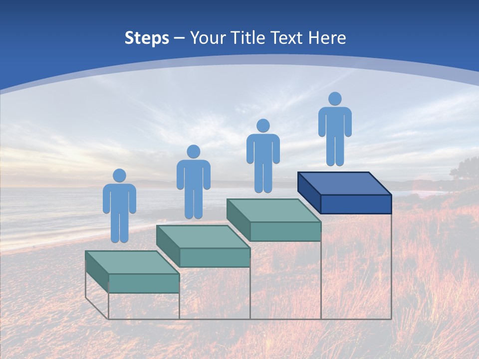 Blue Daylight Cabin PowerPoint Template