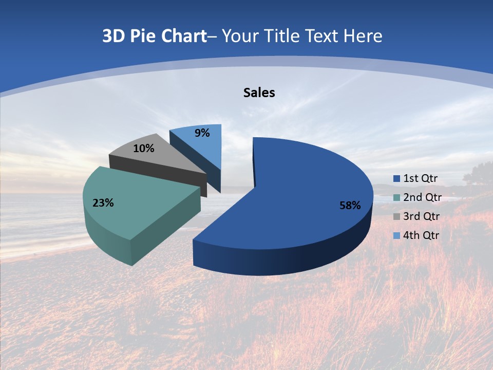 Blue Daylight Cabin PowerPoint Template