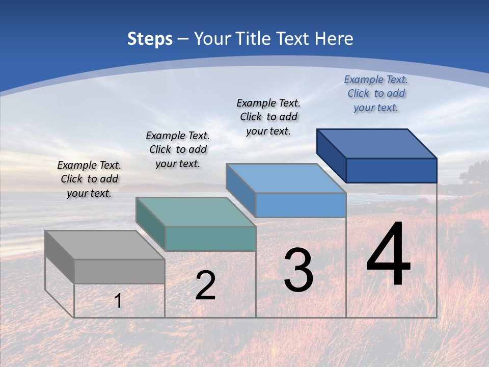 Blue Daylight Cabin PowerPoint Template