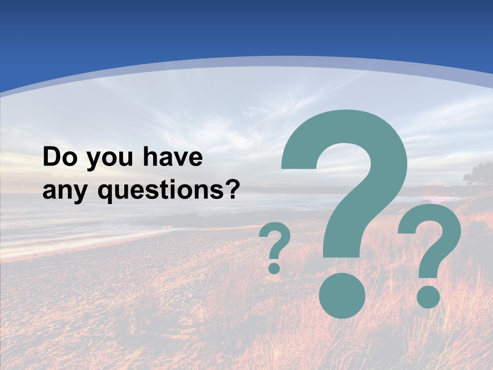 Blue Daylight Cabin PowerPoint Template