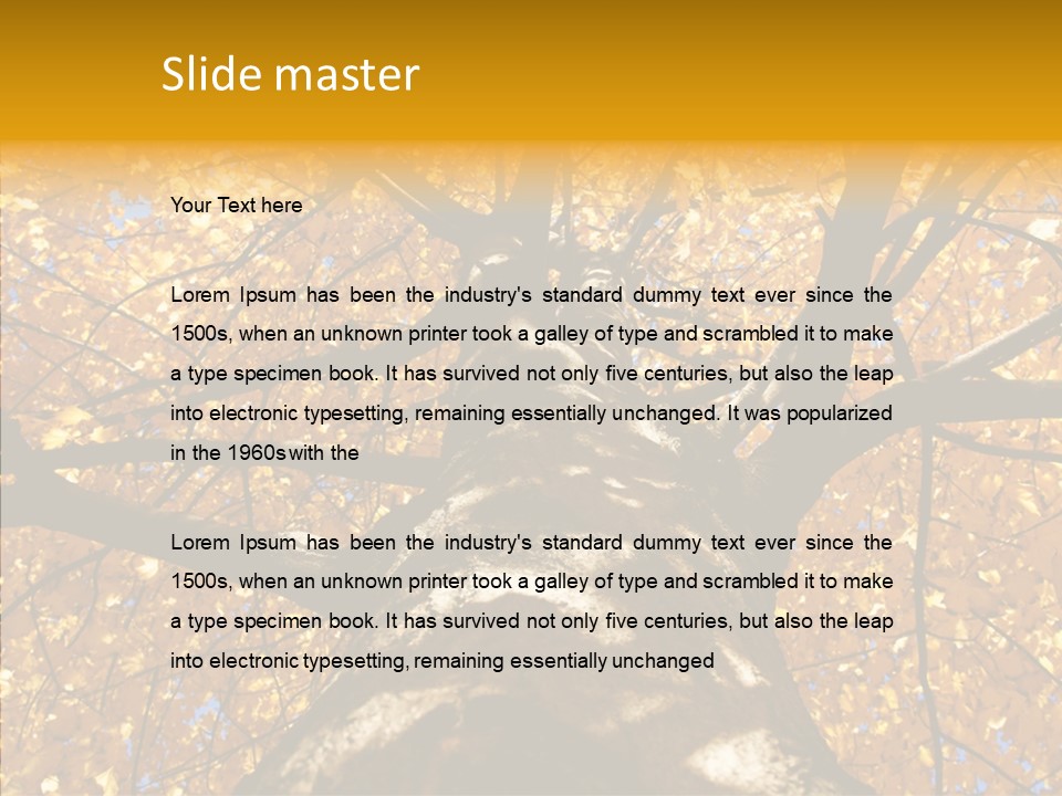 Atlanta Seasonal Maple PowerPoint Template