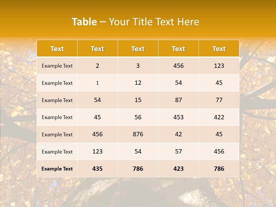 Atlanta Seasonal Maple PowerPoint Template