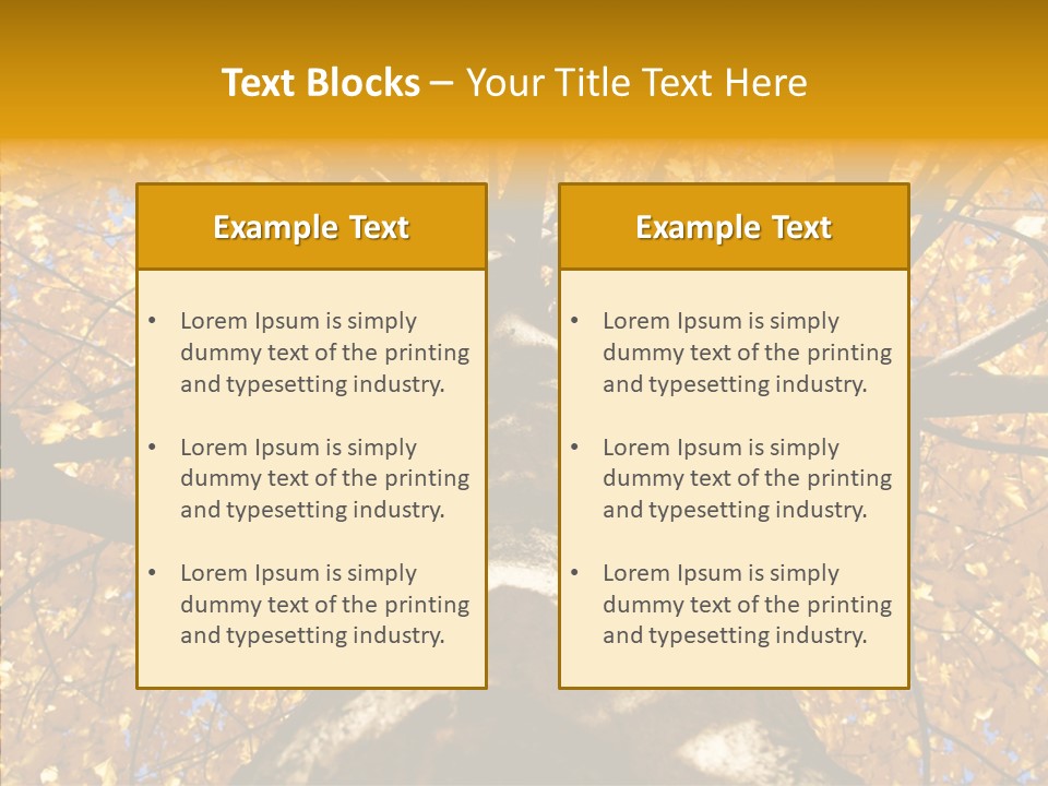 Atlanta Seasonal Maple PowerPoint Template