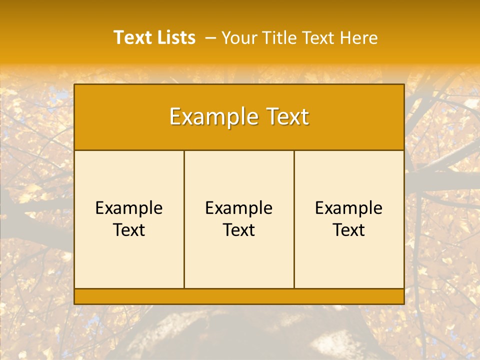 Atlanta Seasonal Maple PowerPoint Template