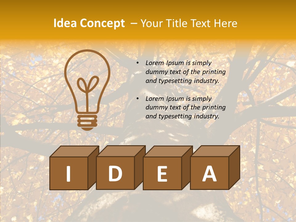 Atlanta Seasonal Maple PowerPoint Template