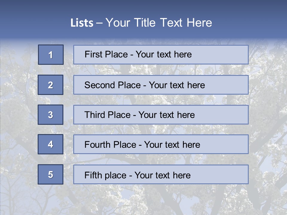 May Branch Backlit PowerPoint Template