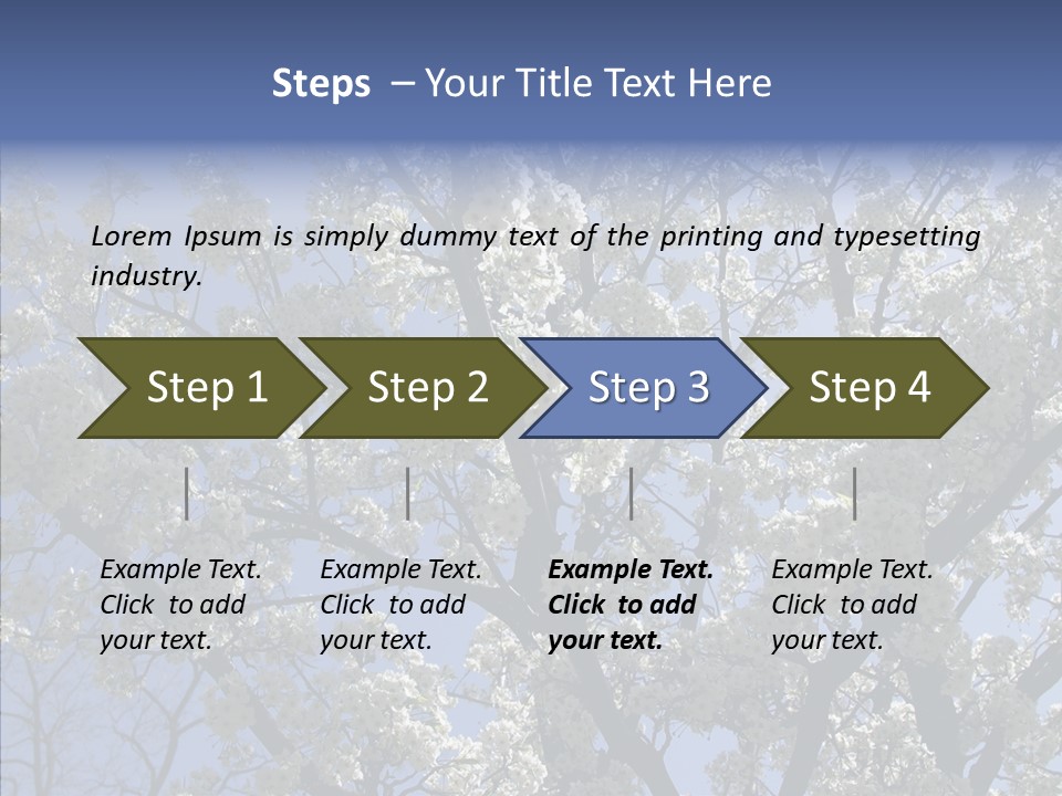 May Branch Backlit PowerPoint Template