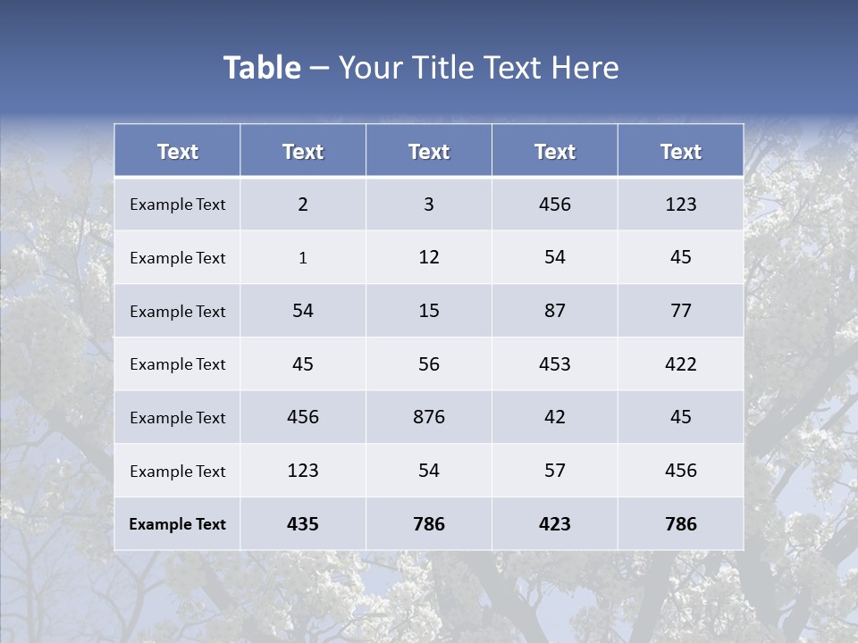 May Branch Backlit PowerPoint Template
