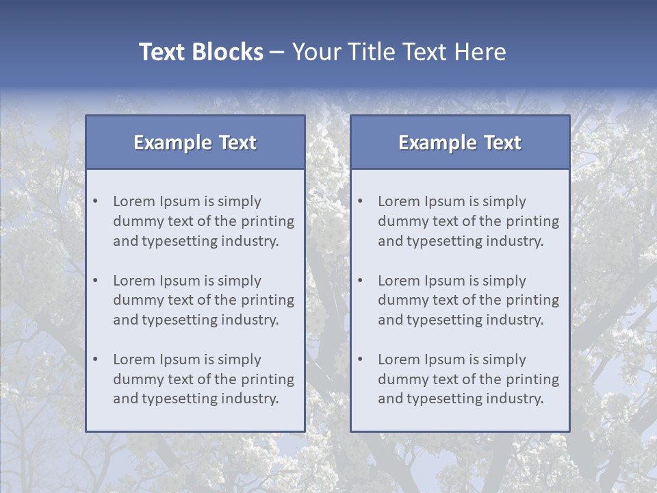 May Branch Backlit PowerPoint Template