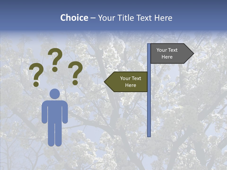 May Branch Backlit PowerPoint Template