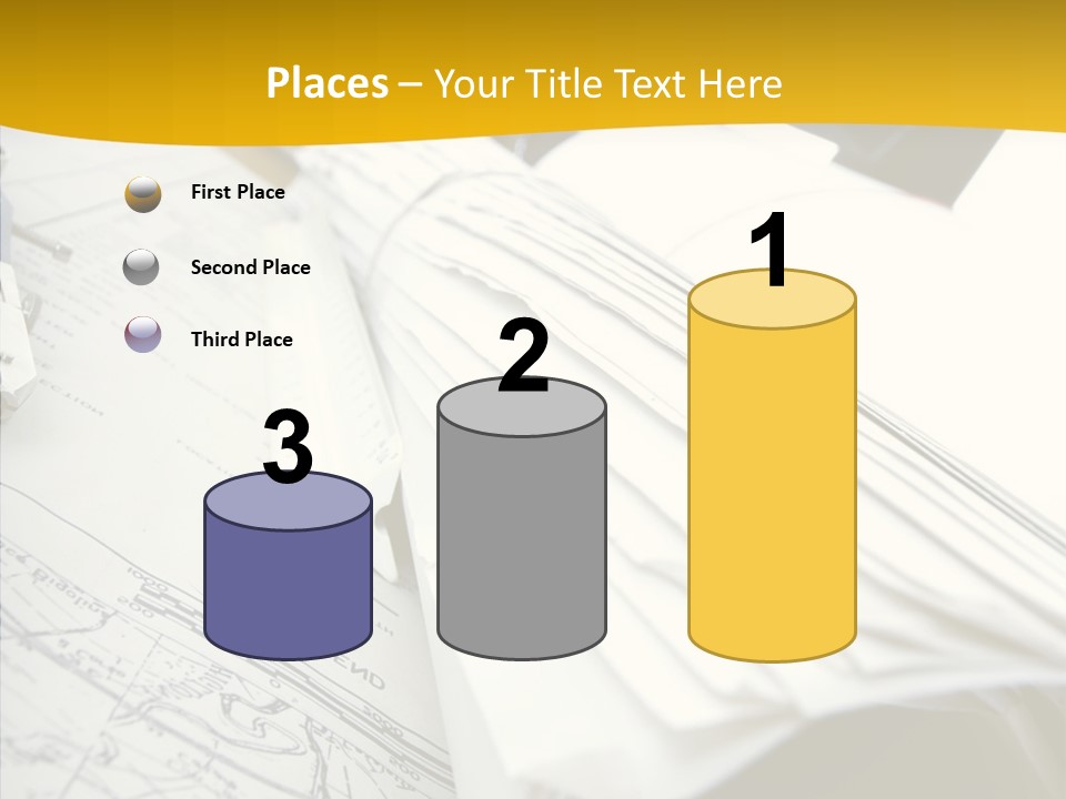 Room Compass Work PowerPoint Template