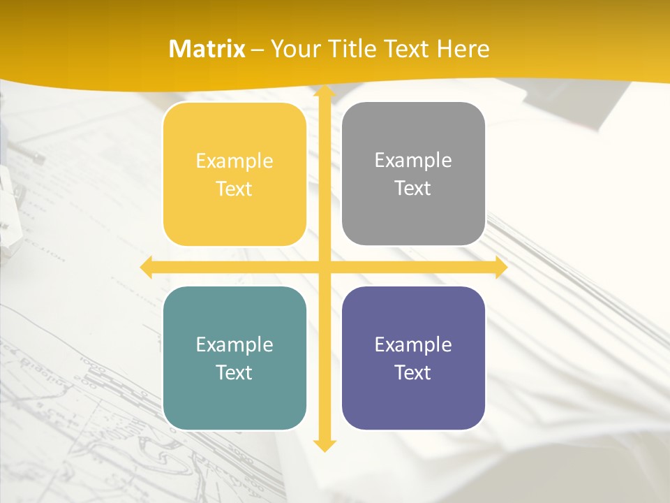Room Compass Work PowerPoint Template