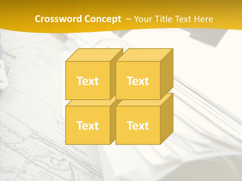 Room Compass Work PowerPoint Template