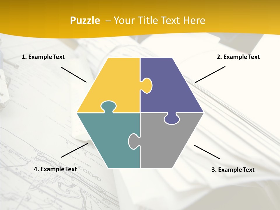 Room Compass Work PowerPoint Template