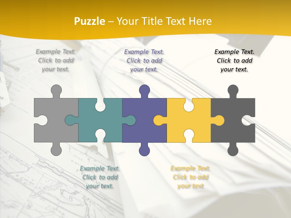 Room Compass Work PowerPoint Template
