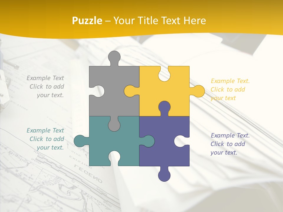 Room Compass Work PowerPoint Template