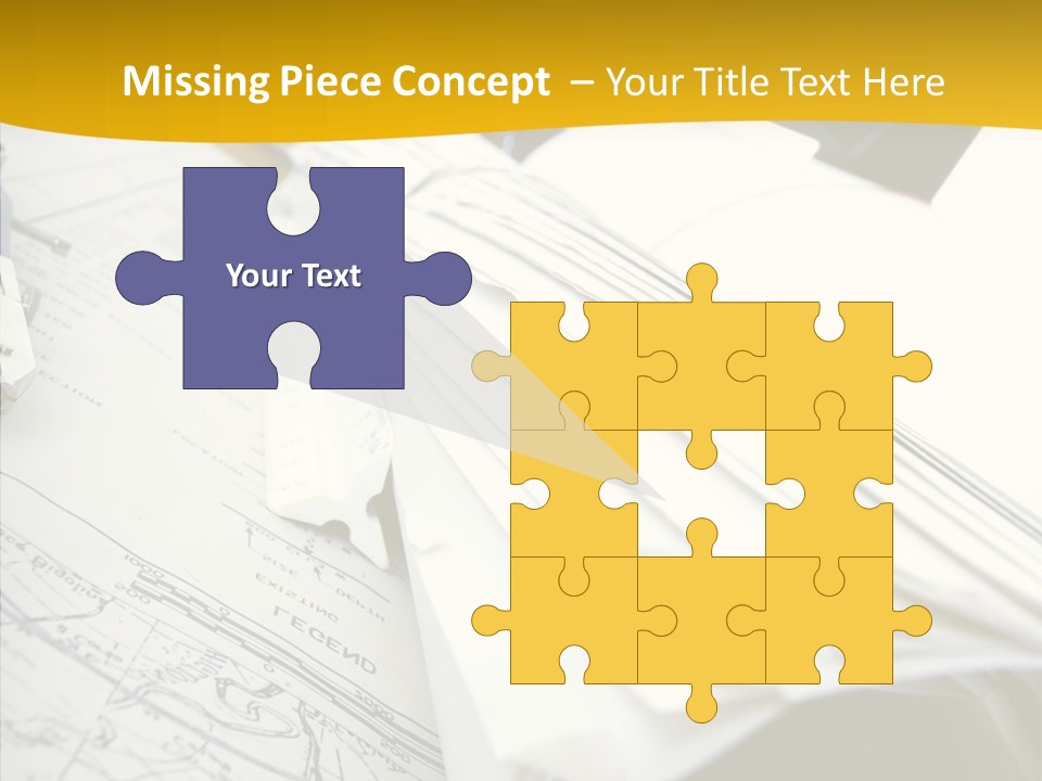 Room Compass Work PowerPoint Template