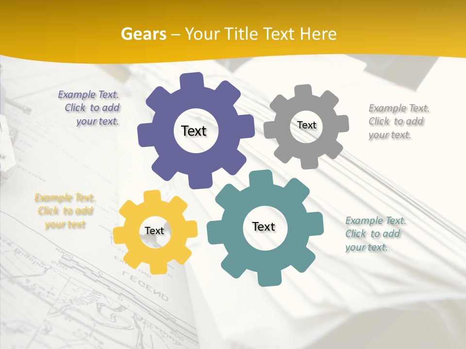 Room Compass Work PowerPoint Template
