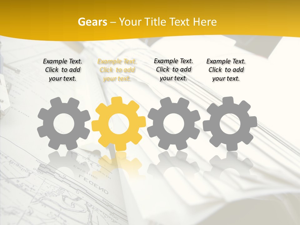 Room Compass Work PowerPoint Template