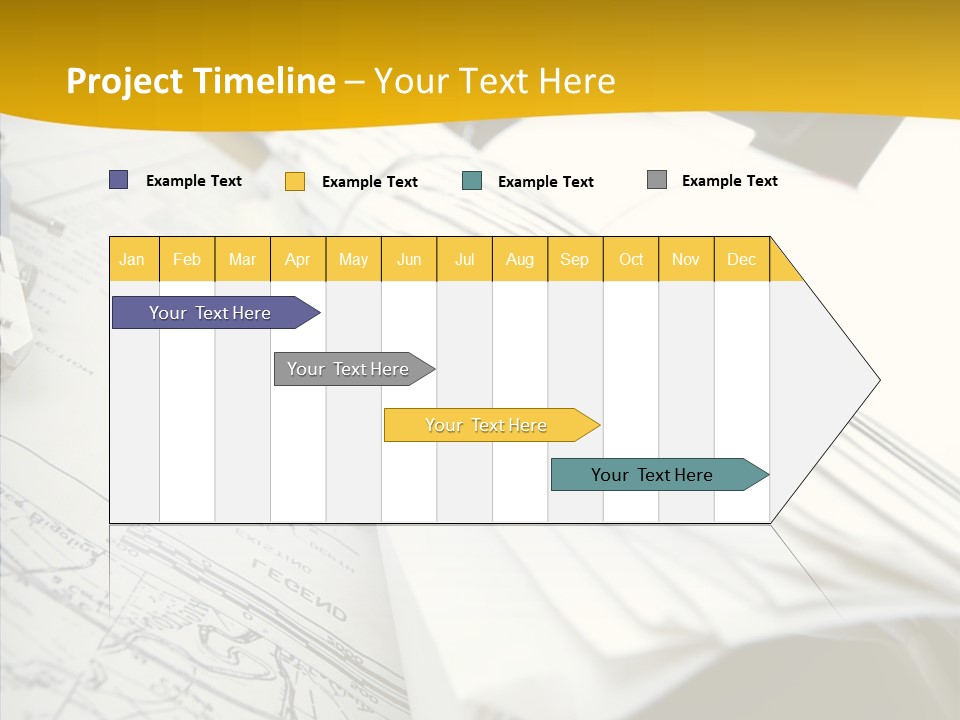 Room Compass Work PowerPoint Template
