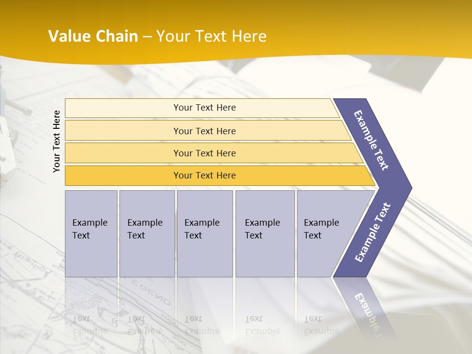 Room Compass Work PowerPoint Template