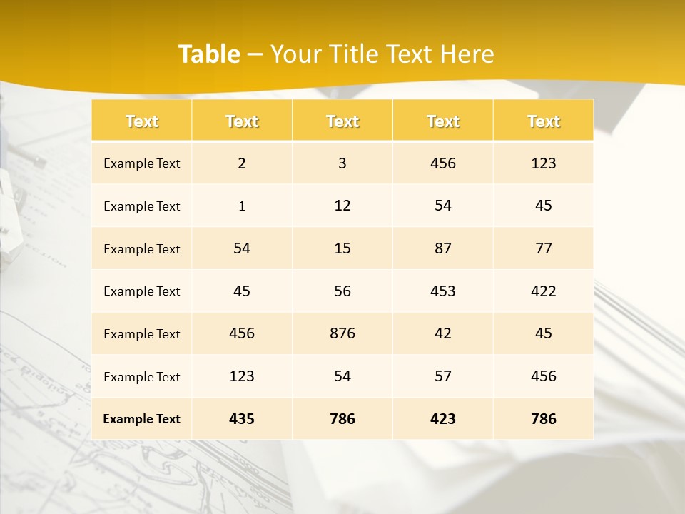 Room Compass Work PowerPoint Template