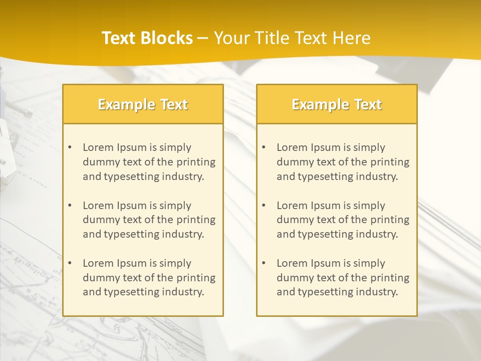 Room Compass Work PowerPoint Template