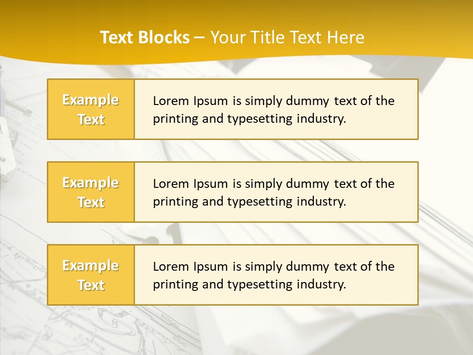 Room Compass Work PowerPoint Template