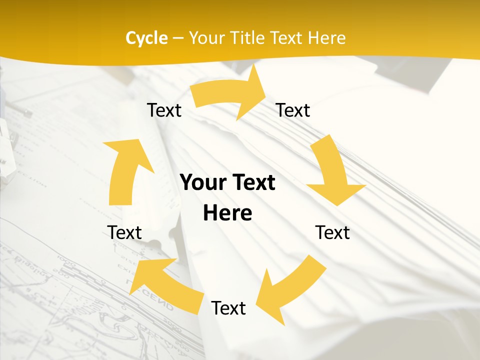 Room Compass Work PowerPoint Template