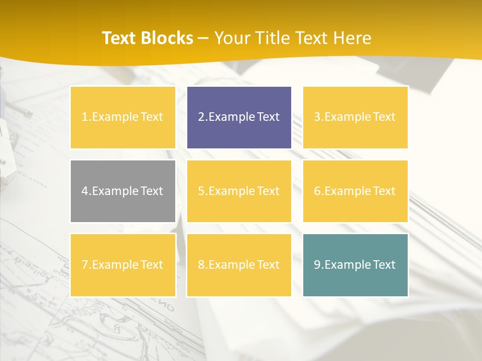 Room Compass Work PowerPoint Template